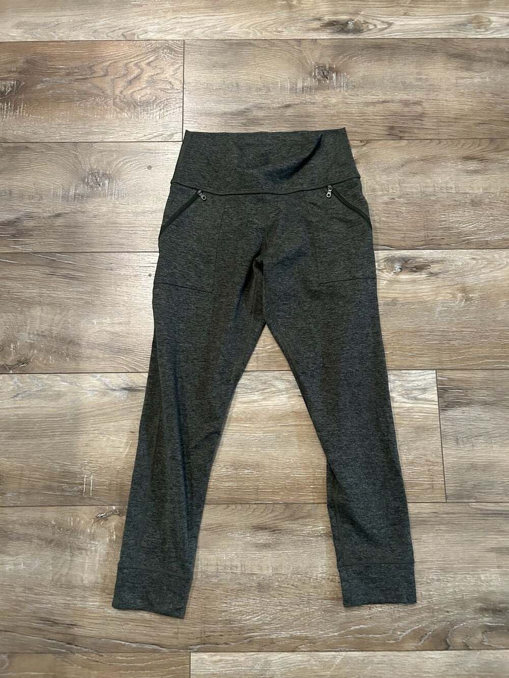 Offline by Aerie  High-Waisted Legging with Zip Pockets Charcoal Gray Heather